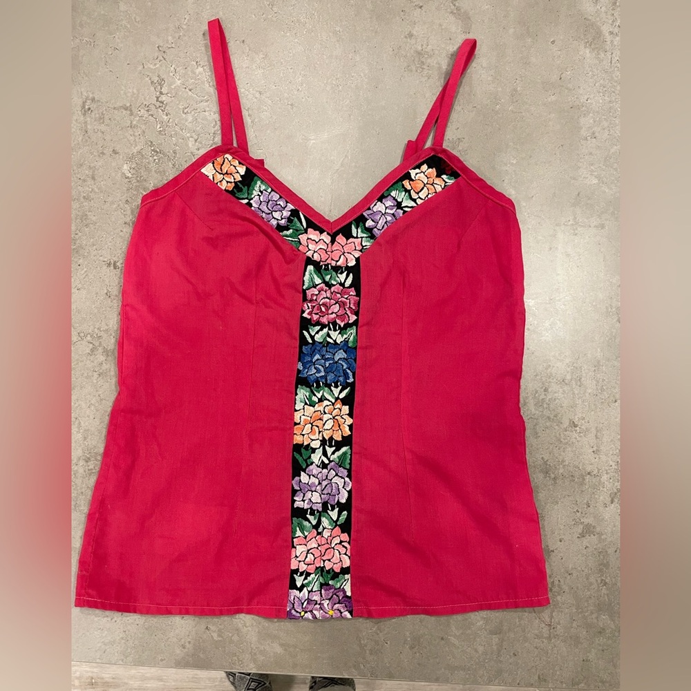 Mexican Artisanal Embroidered Tank Top